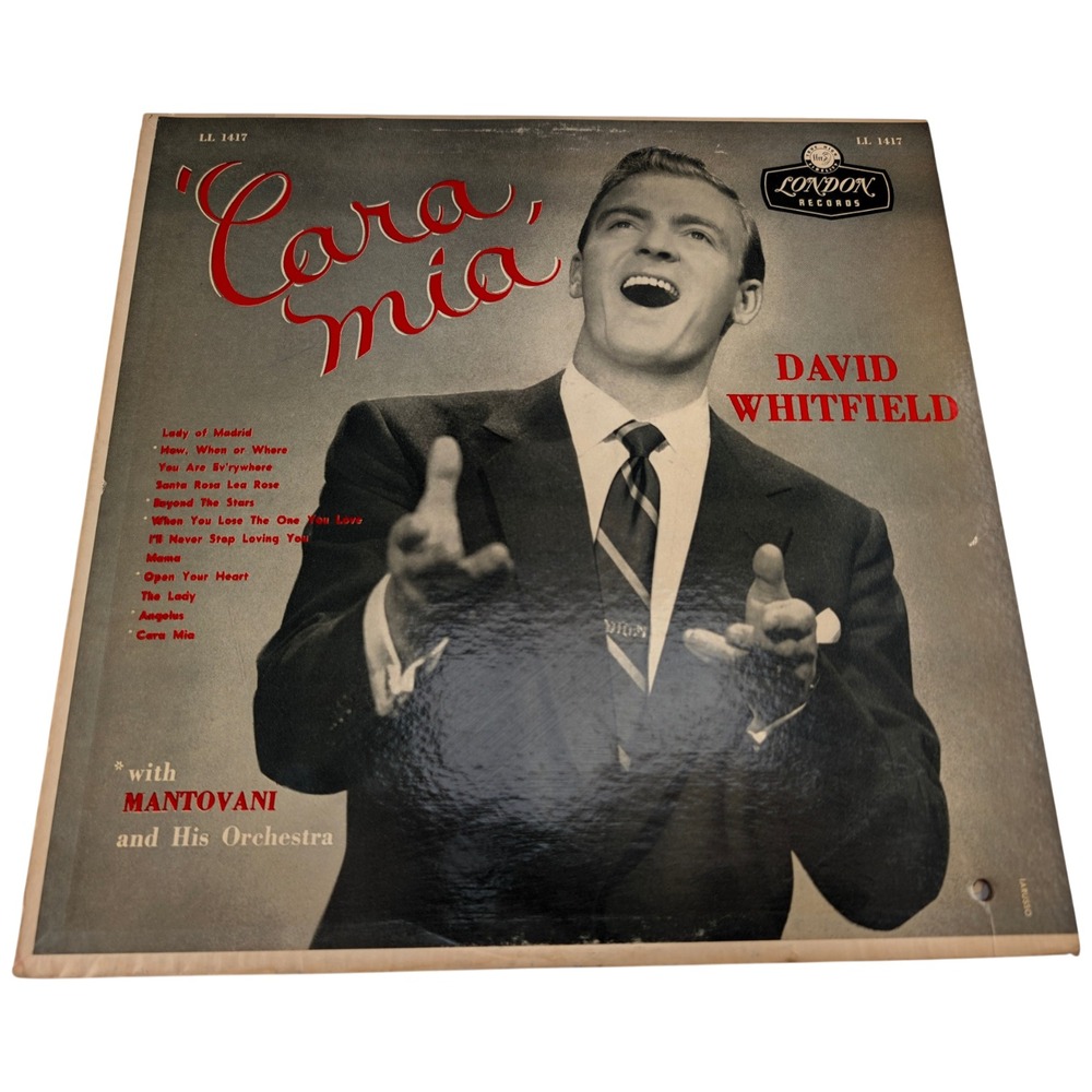 David Whitfield Cara Mia London LL1417 Mono England ffrr Vinyl LP